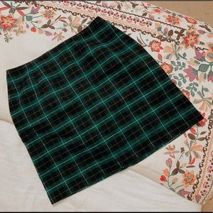 Never Worn Plaid fitted skirt